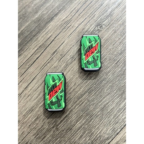 Mountain Dew Soda Charm For Crocs Shoe Charms - 2 Pieces - Picture 1 of 1